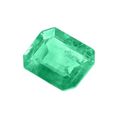 Smaragdas (Emerald), 0.880 ct, aštuonkampio formos